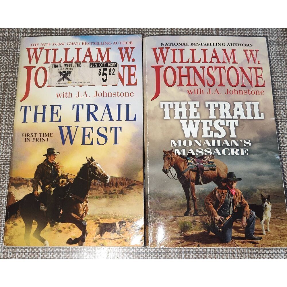The Trail West Series William W Johnstone paperback (lot of 2/3 in series) Cowbo